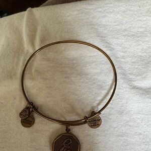 Alex and Ani Bronze Charm Bangle